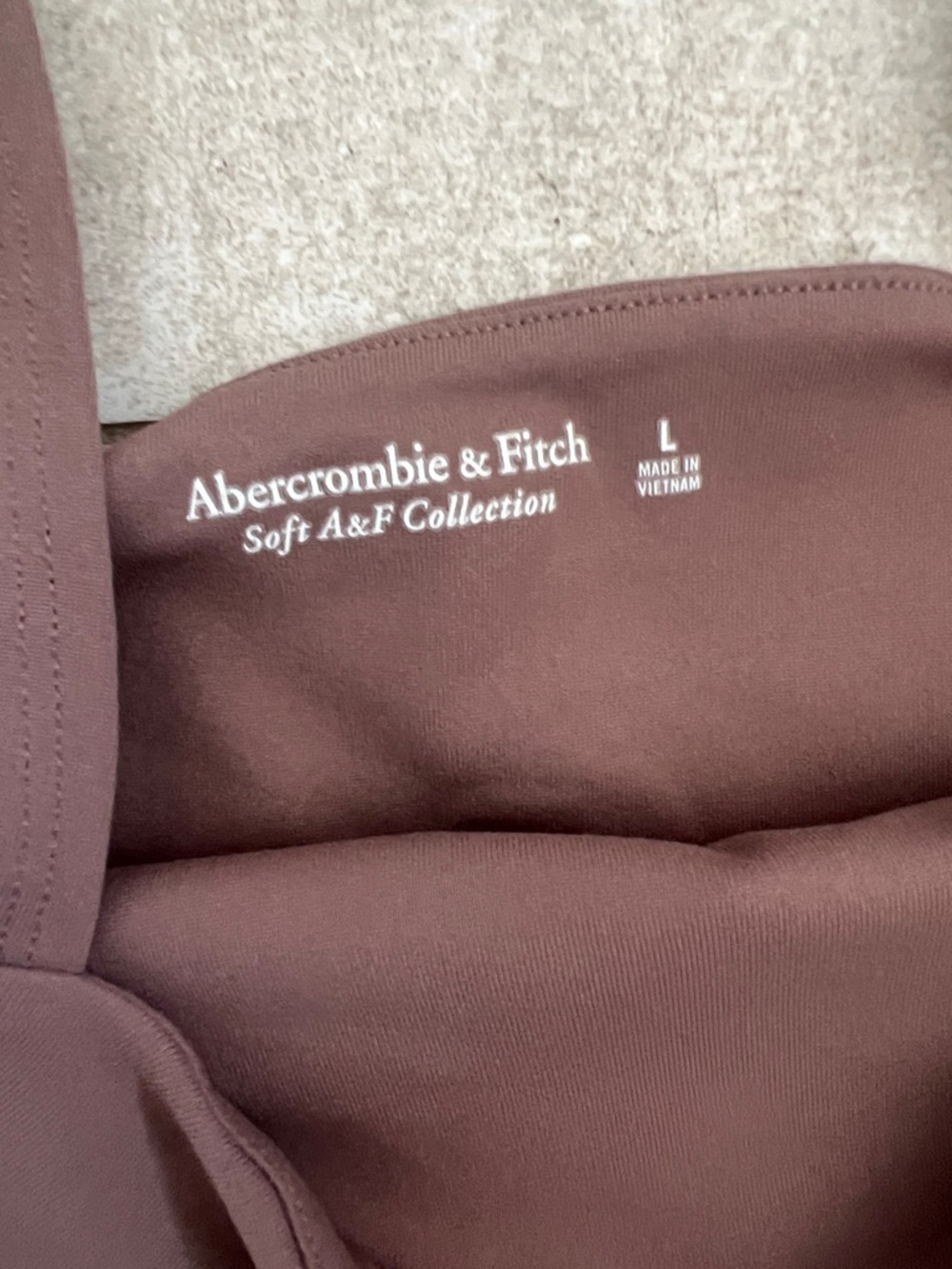 Abercrombie & Fitch Brown Square-Neck Bodysuit size large - Picture 2 of 3